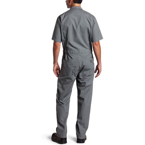 Dickies Men's Short Sleeve Coverall Zipper Front Jumpsuit Mechanics Uniform - Picture 3 of 3